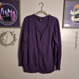 Purple Cardigan